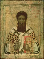 Icona di San Gregorio (335-390) Arcivescovo di Tessalonica